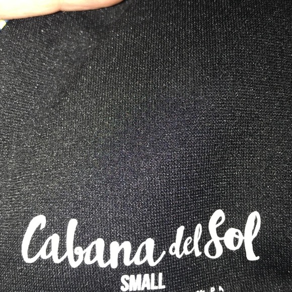 Cabana delSol Strappy Front Palm Leaves Bikini Top - Picture 3 of 3